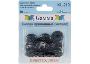 Кнопки Gamma KL-210 черный никель